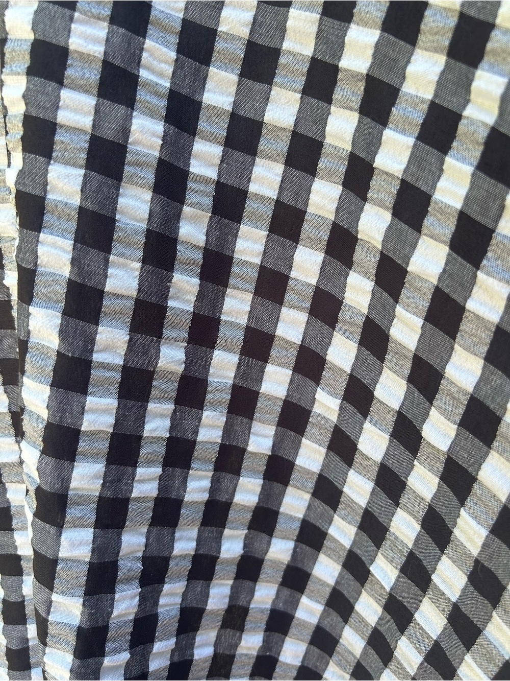 SHEIN Black and White Gingham Top - Picture 5 of 5